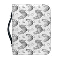 Hand Drawn Chicken Pattern Print Leather Bible Cover