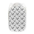 Hand Drawn Chicken Pattern Print Mesh Laundry Hamper