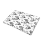Hand Drawn Chicken Pattern Print Pet Cooling Mat Cover
