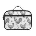 Hand Drawn Chicken Pattern Print Portable Lunch Bag