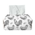 Hand Drawn Chicken Pattern Print Rectangle Tissue Box Cover