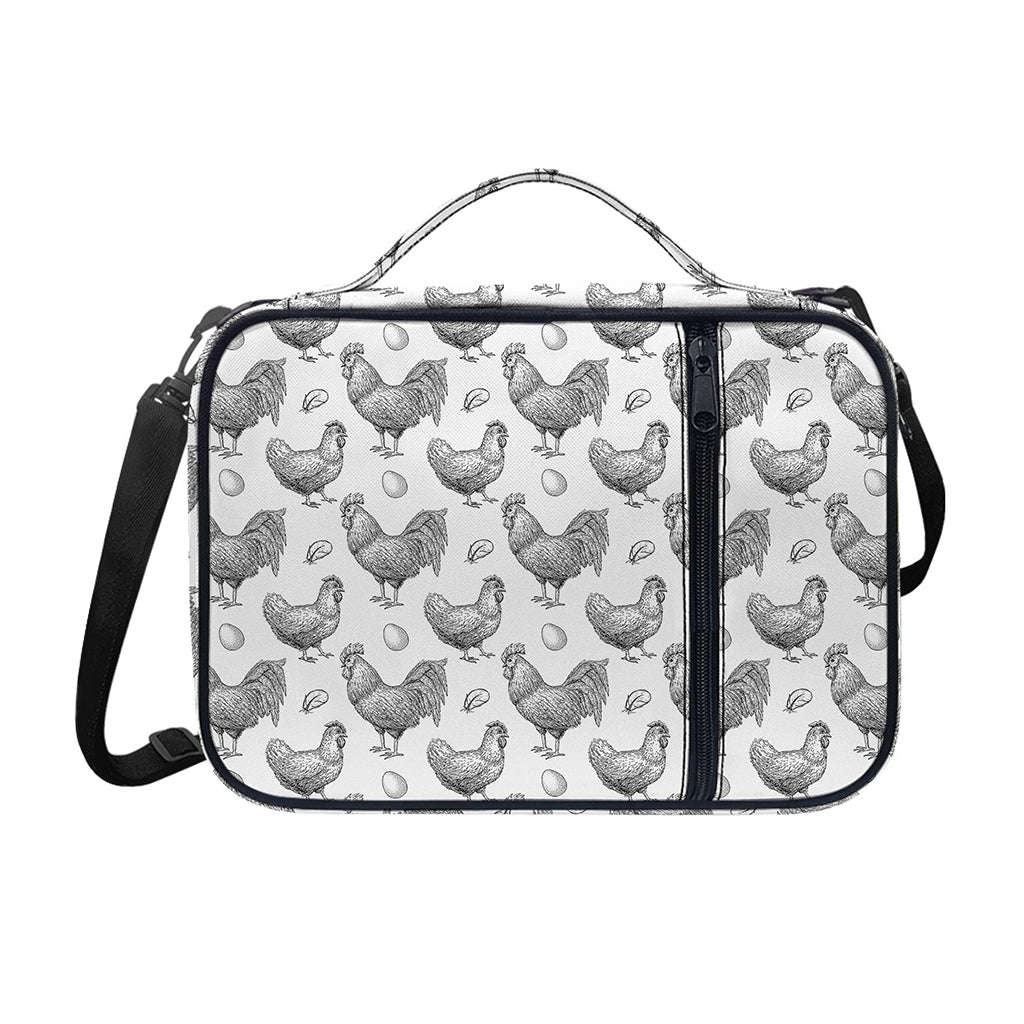 Hand Drawn Chicken Pattern Print Shoulder Strap Bible Bag