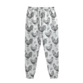 Hand Drawn Chicken Pattern Print Sweatpants