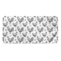 Hand Drawn Chicken Pattern Print Towel