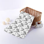 Hand Drawn Chicken Pattern Print Towel