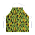 Hand-Drawn Corncob Pattern Print Adjustable Apron
