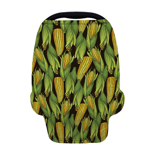 Hand-Drawn Corncob Pattern Print Baby Seat Cover