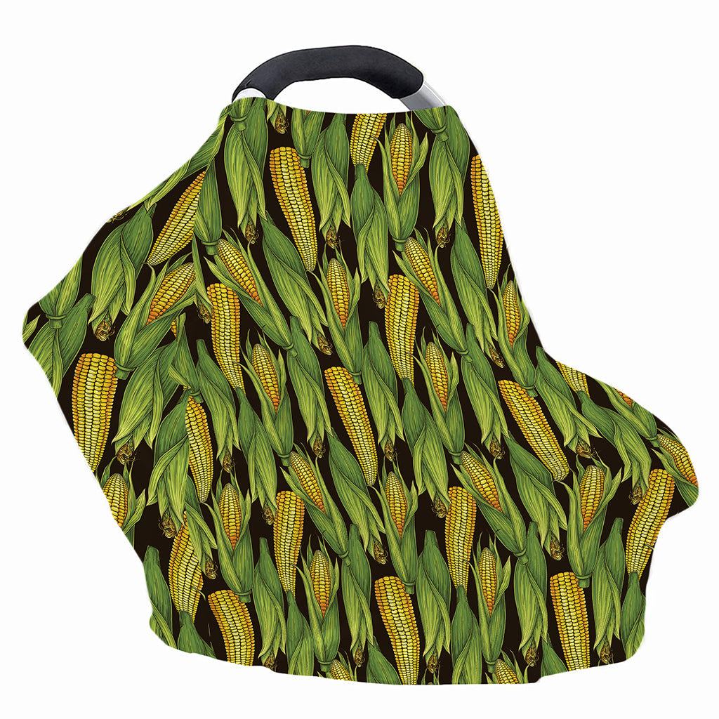Hand-Drawn Corncob Pattern Print Baby Seat Cover