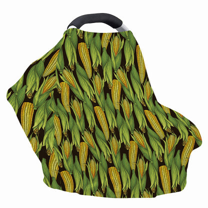 Hand-Drawn Corncob Pattern Print Baby Seat Cover