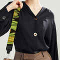 Hand-Drawn Corncob Pattern Print Bag Strap