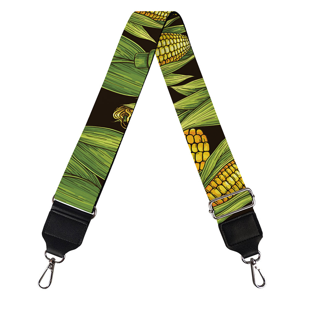 Hand-Drawn Corncob Pattern Print Bag Strap