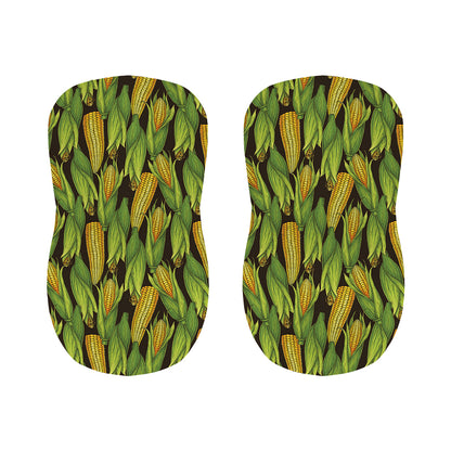 Hand-Drawn Corncob Pattern Print Bar Stool Covers
