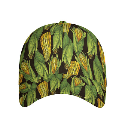 Hand-Drawn Corncob Pattern Print Baseball Cap
