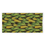 Hand-Drawn Corncob Pattern Print Beach Towel