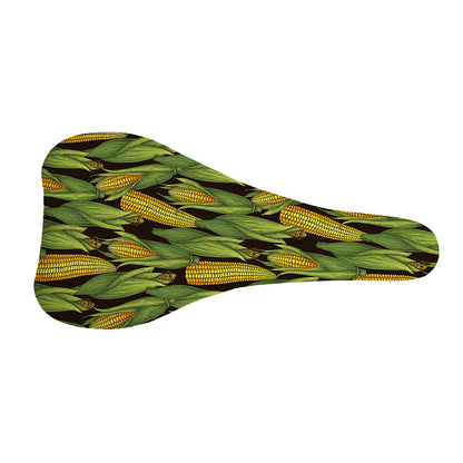 Hand-Drawn Corncob Pattern Print Bicycle Seat Cover
