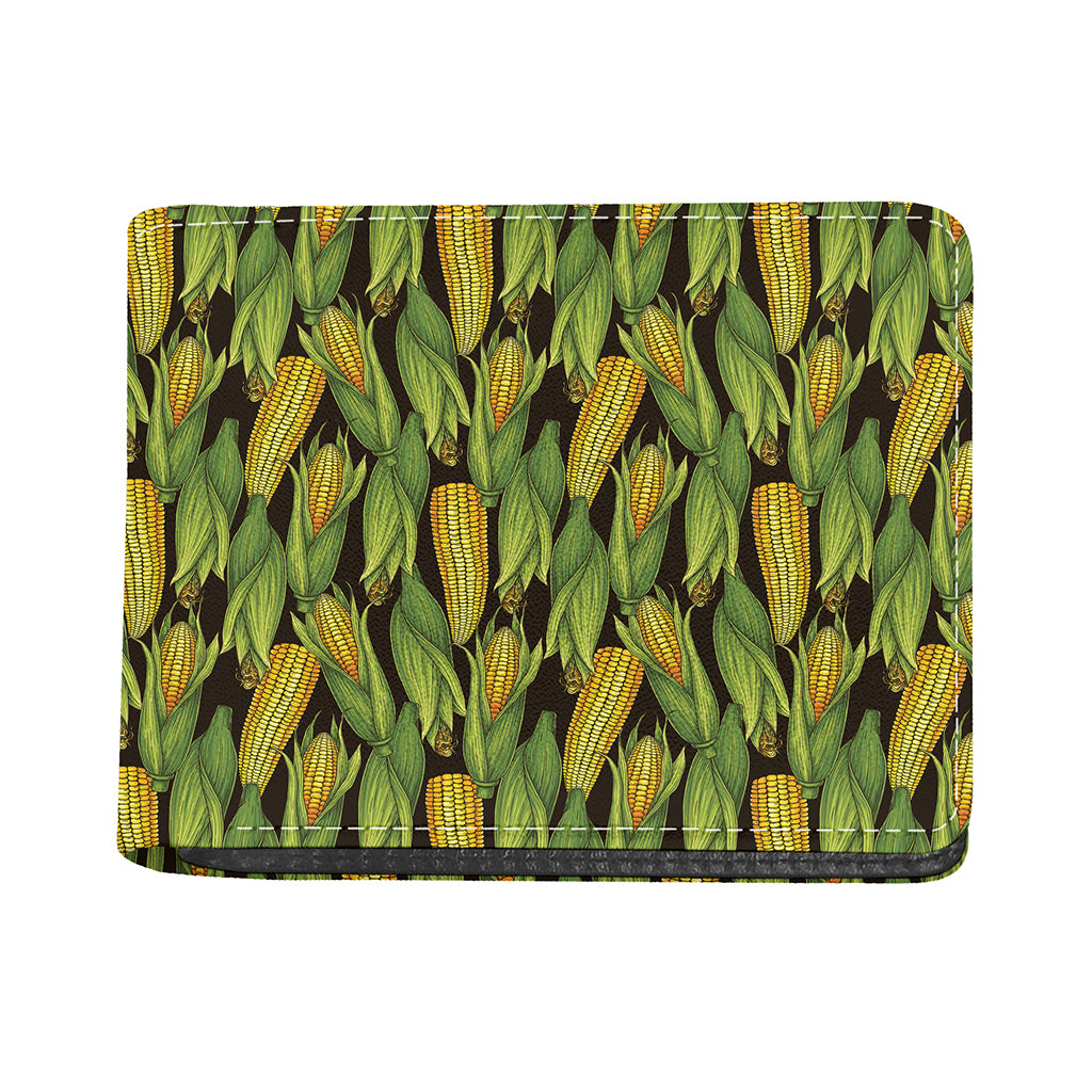 Hand-Drawn Corncob Pattern Print Bifold Wallet