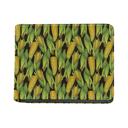 Hand-Drawn Corncob Pattern Print Bifold Wallet