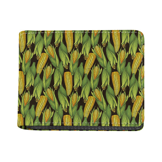 Hand-Drawn Corncob Pattern Print Bifold Wallet