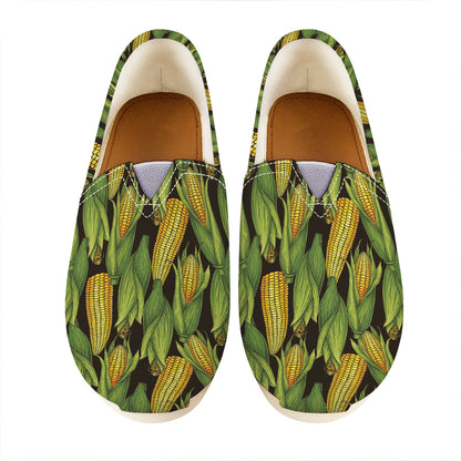 Hand-Drawn Corncob Pattern Print Casual Shoes