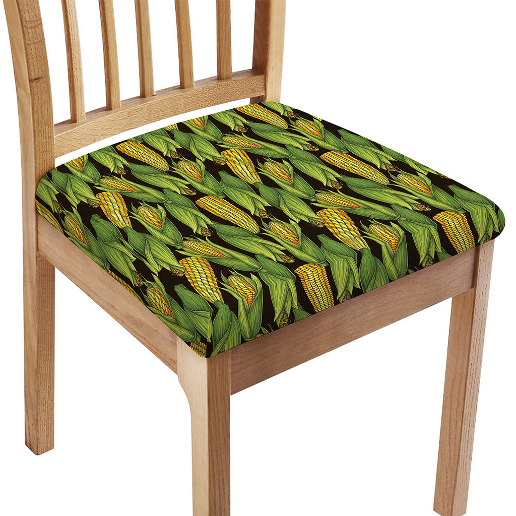 Hand-Drawn Corncob Pattern Print Chair Cushion Cover