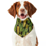 Hand-Drawn Corncob Pattern Print Dog Bandana