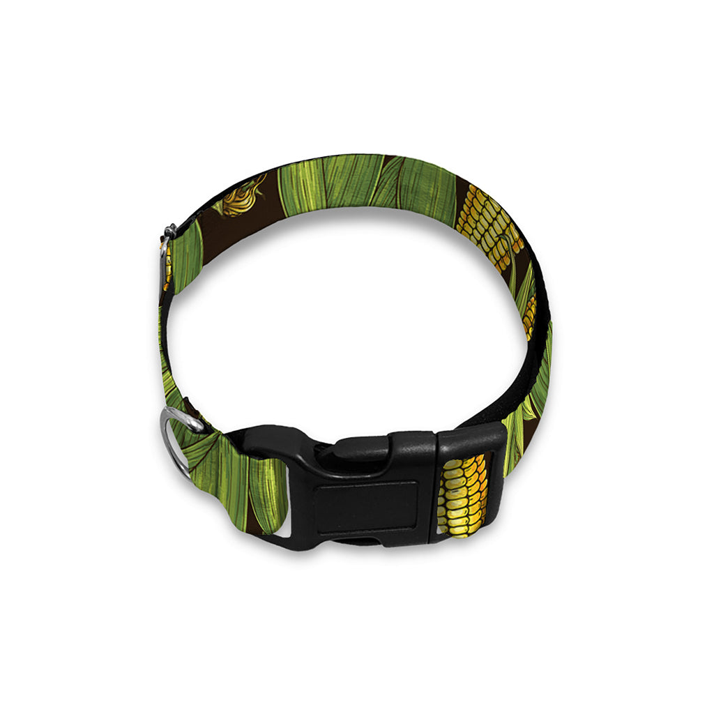 Hand-Drawn Corncob Pattern Print Dog Collar