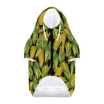 Hand-Drawn Corncob Pattern Print Dog Zip Up Hoodie