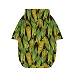 Hand-Drawn Corncob Pattern Print Dog Zip Up Hoodie