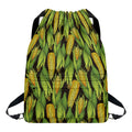 Hand-Drawn Corncob Pattern Print Drawstring Backpack
