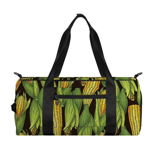 Hand-Drawn Corncob Pattern Print Gym Bag