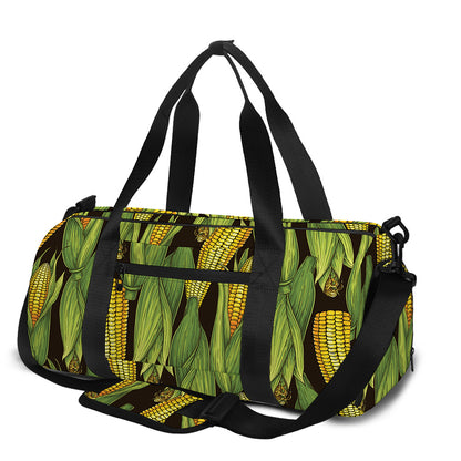 Hand-Drawn Corncob Pattern Print Gym Bag