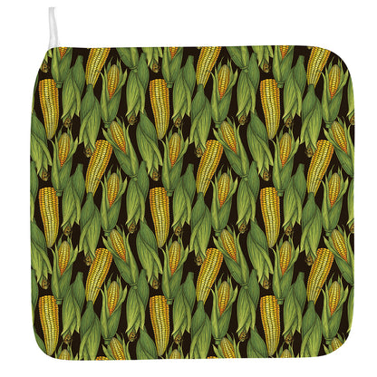 Hand-Drawn Corncob Pattern Print Hand Towel