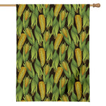 Hand-Drawn Corncob Pattern Print House Flag