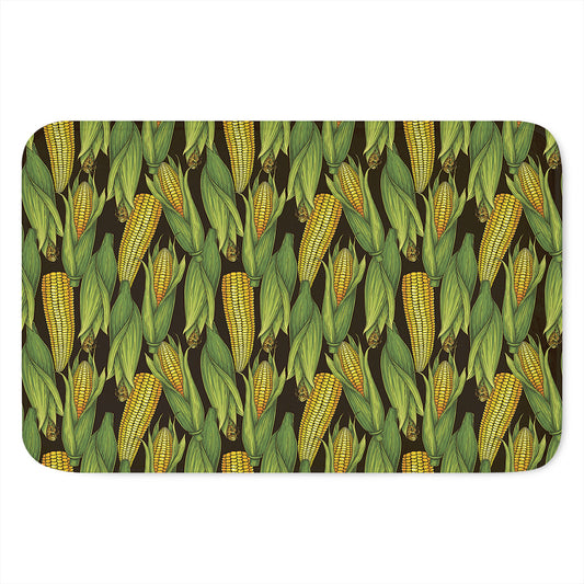 Hand-Drawn Corncob Pattern Print Indoor Door Mat