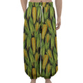 Hand-Drawn Corncob Pattern Print Lantern Pants