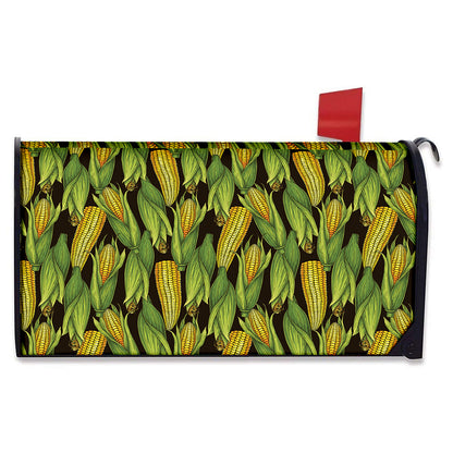 Hand-Drawn Corncob Pattern Print Mailbox Cover