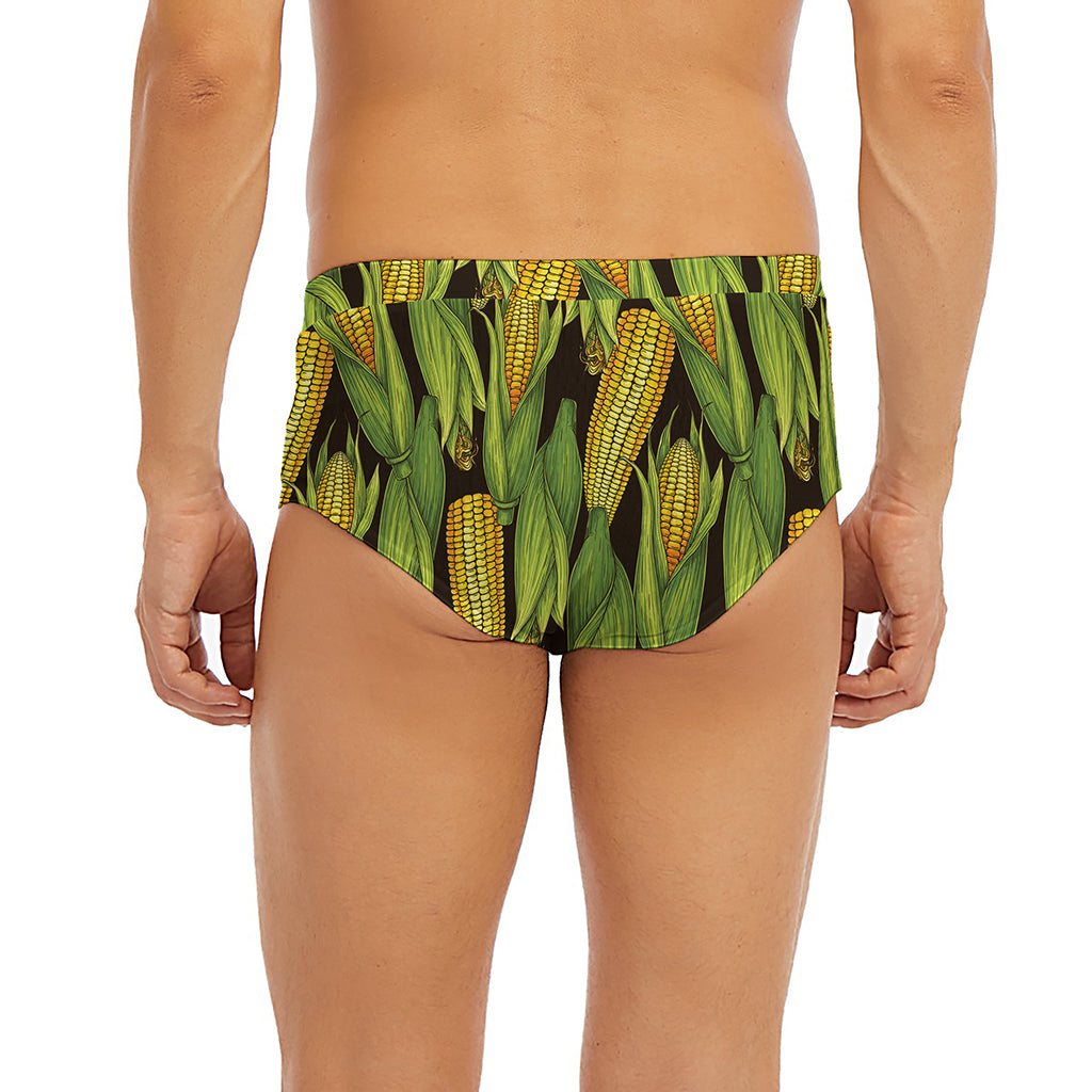 Hand-Drawn Corncob Pattern Print Men's Briefs
