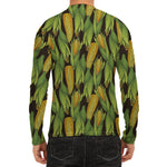 Hand-Drawn Corncob Pattern Print Men's Long Sleeve Rash Guard