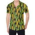 Hand-Drawn Corncob Pattern Print Men's Shirt