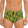 Hand-Drawn Corncob Pattern Print Men's Triangle Swim Briefs