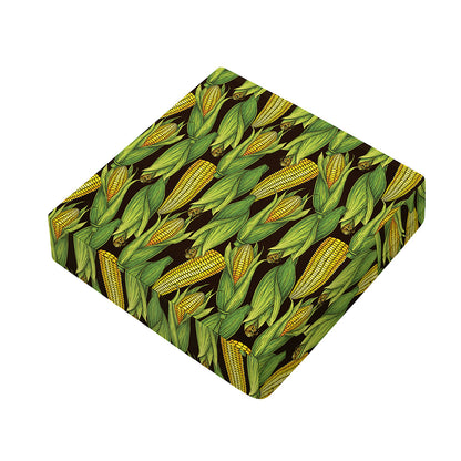 Hand-Drawn Corncob Pattern Print Outdoor Seat Cushion Cover