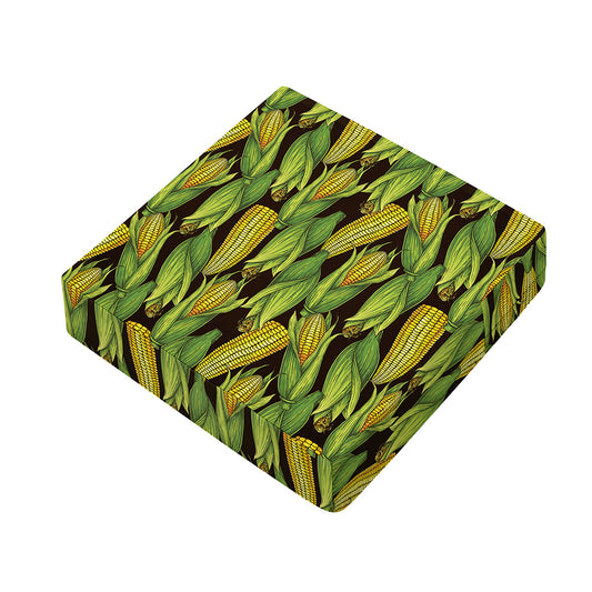 Hand-Drawn Corncob Pattern Print Outdoor Seat Cushion Cover