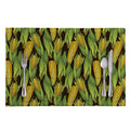 Hand-Drawn Corncob Pattern Print Placemat