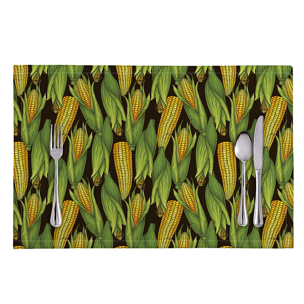 Hand-Drawn Corncob Pattern Print Placemat