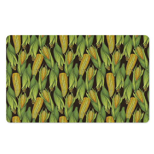 Hand-Drawn Corncob Pattern Print Polyester Doormat