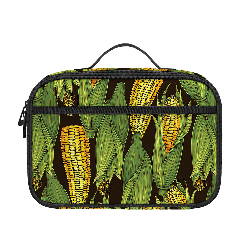 Hand-Drawn Corncob Pattern Print Portable Lunch Bag