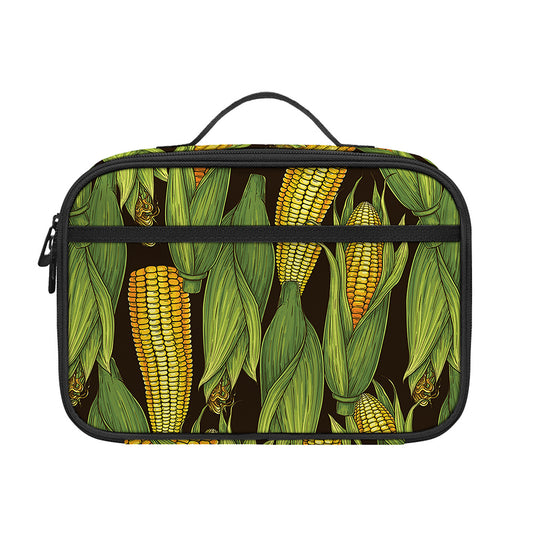 Hand-Drawn Corncob Pattern Print Portable Lunch Bag
