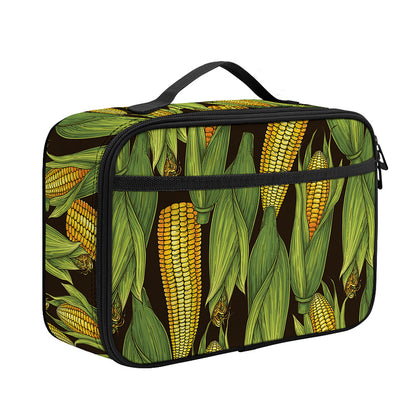 Hand-Drawn Corncob Pattern Print Portable Lunch Bag
