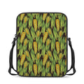 Hand-Drawn Corncob Pattern Print Rectangular Crossbody Bag