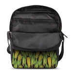 Hand-Drawn Corncob Pattern Print Rectangular Crossbody Bag